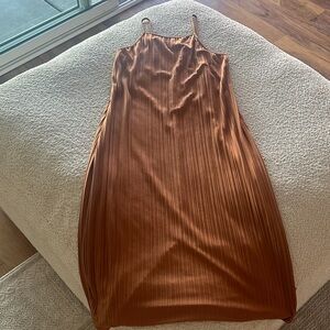 a new day Copper Midi Dress